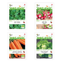 Starterpaket für einen Gemüsegarten 'Bequemes Beet' - Biologisch - Gemüsesamen - Bio-Gemüse